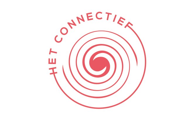 Logo Het Connectief Gent: rode cirkel met spiraal